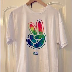 ✌️Neff Peace White Cotton Tee shirt✌️
